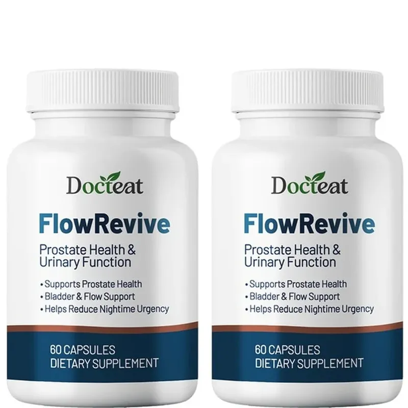 Docteat FlowRevive Prostate Health Urinary Function Botanical Capsules with Saw Palmetto and Pygeum Bark Extract 60 Capsules — image 8