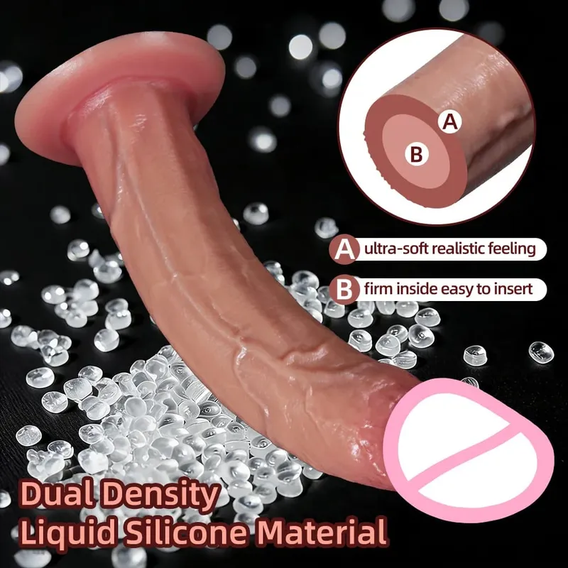 5 Sizes Realistic Dildo Sex Toys for Women Soft Huge Penis Suction Cup Thick Anal Dildo Adult Masturbator Cock Dick Butt Plug