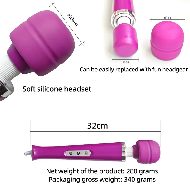 Adult Sex Toys AV Vibrator Makapangyarihang Magic Wand G-spot Stimulation Massager Clit Vibrator Mga Sex Toy para sa Babae Masturbesyon — image 6