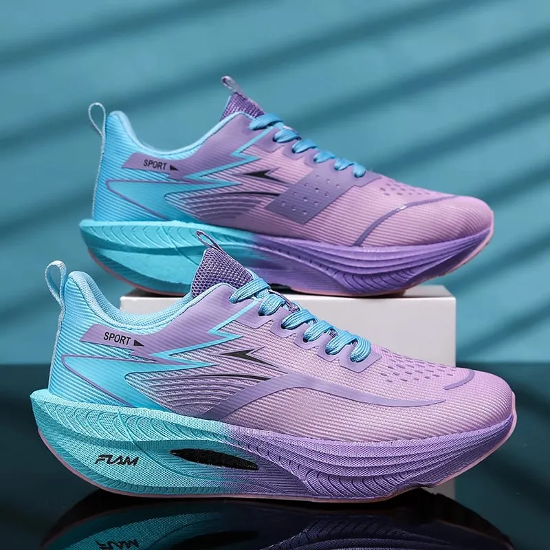 Marathon Men Sports Running Shoes Women's Carbon Board Air Cushion Breathable Athletic Lightweight Comfortable Nonskid Sneakers — image 11