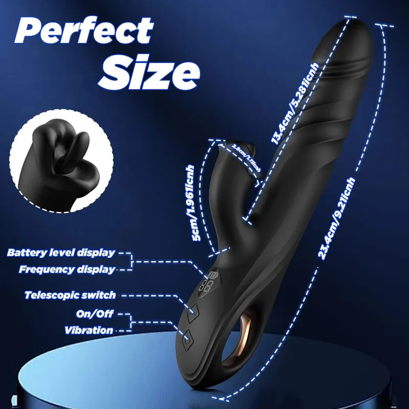 Sex Toy Licking Thrusting Vibrator for Women Powerful G-Spot Dildo Vibrating Clit Stimulator Female Masturbator Adult Products — image 2