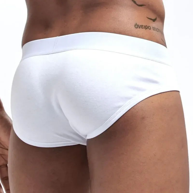 Marca masculina roupa interior respirável sexy briefs deslizamento cuecas de algodão confortável cueca masculino calcinha shorts — image 2