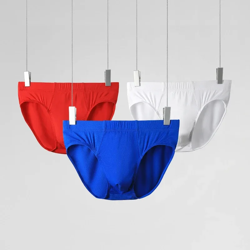 Roupa íntima masculina, cuecas masculinas, cuecas modais finas de verão, charme sexual, shorts respiráveis de cintura baixa masculina de tamanho grande — image 3