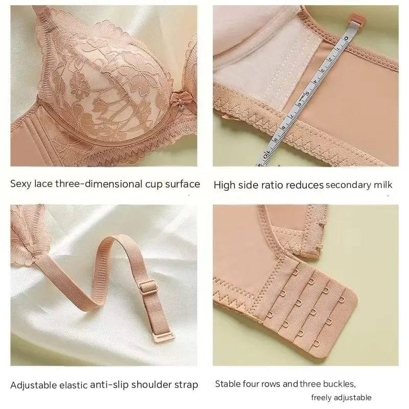 Thickened 8cm Push-Up Adjustable Bra without Underwire for Small Breasts Comfortable Gathered Auxiliary Lingerie for Women — image 5