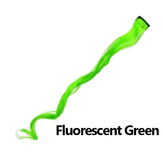 12 Colors Straight Curly Hair Synthetic Hairpieces Clip-In One Piece Pure Color Synthetic Hair Extension Pieces — image 22