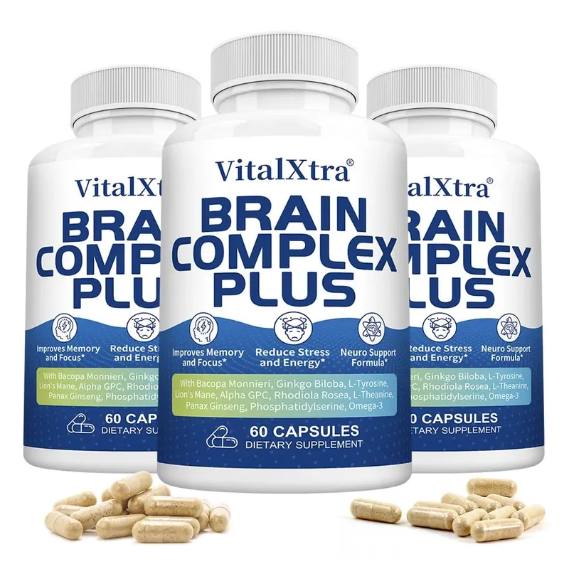 Brain Supplements for Memory and Focus with Bacopa Monnieri Lion's Mane Ginkgo Biloba Mental Clarity & Cognitive Support — image 10