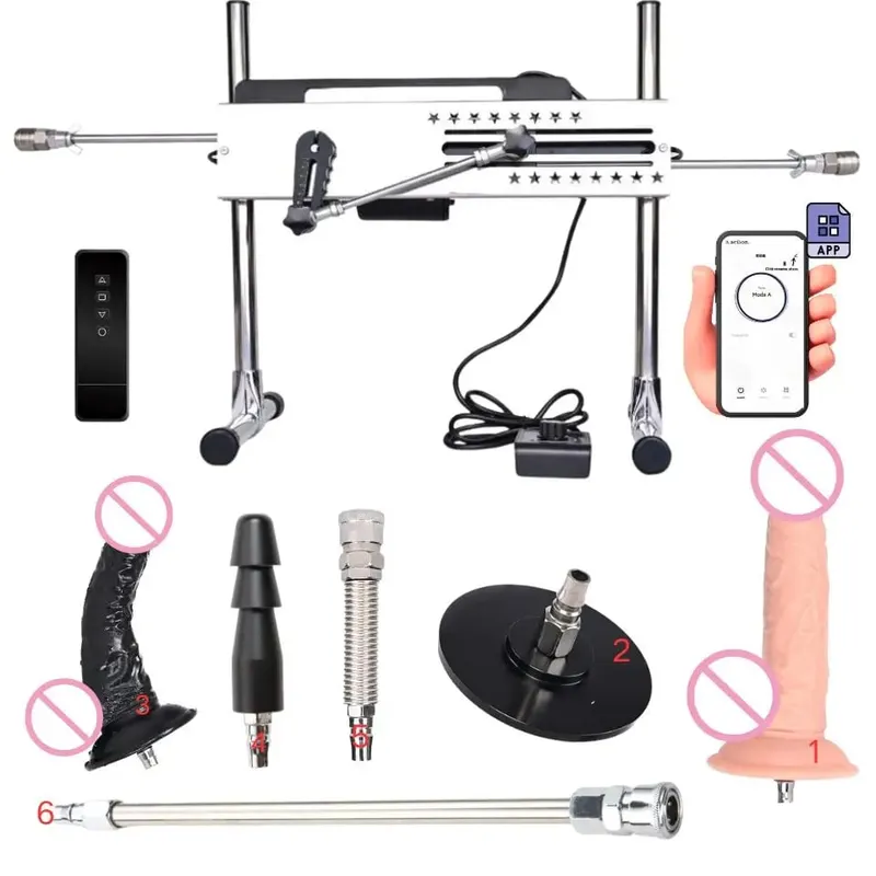 Rough Beast APP Control Makapangyarihang Sex Machine para sa Babae at Lalaki Masturbesyon Love Machine na may Dildo Toy Shop Penetration Sextoys — image 9