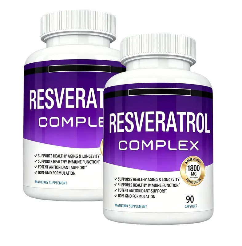 Resveratrol Complex 1800mg Capsules Antioxidant Complex Trans Resveratrol Supplement for Men Women | Non-GMO Gluten Free — image 7