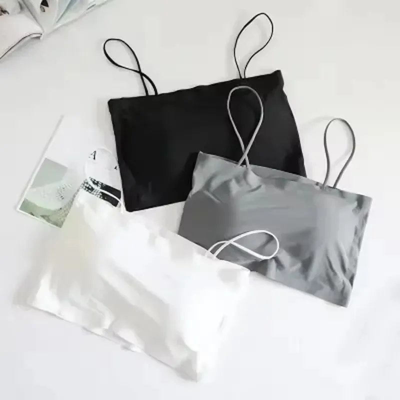 Comfortable Waist Beauty Back Wrap Chest Tube Top Girl No Steel Ring Camisole Bra Underwear New Female Simple Beauty Back — image 2