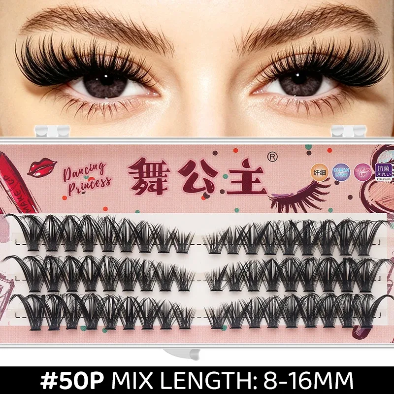 3 Rows DIY Thick Individual Cluster Lash Extensions Segmented Natural Lash Clusters Eye Style Self-graft Lashes Makeup — image 10