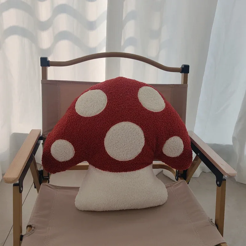 45x40cm Mushroom Pillow Soft Stuffed Plush Toys Simulated Mushroom Sofa Cushion Living Room For Home Children Girl Birthday Gift — image 6