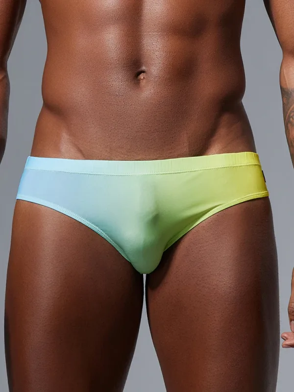 Roupa íntima triangular masculina com design fino de seda gelada, secagem rápida, alta elasticidade, cintura baixa, sexy, ajuste fino, moda jovem — image 13