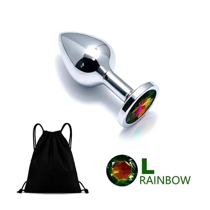 5 Size Metal Anal Plug Butt Plug Sex Toy Butt Toy for Women Men Couples Adult Game Masturbator Anal Diamond Sex Toys — image 10