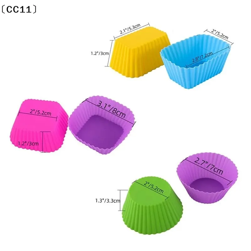 12/24Pcs Silicone Lunch Box Dividers Bento Lunch Box Dividers Lunch Dividers Dish Cups Salad Dressing For Kid Lunch Access〔CC11〕