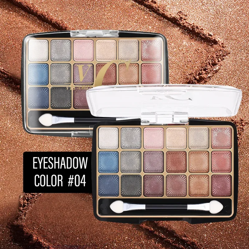 18 Colors Glitter Eyeshadow Palette Long Lasting Korean Eye Makeup Matte Shimmer Pigment Nude Eyeshadow Palette Cosmetics — image 8