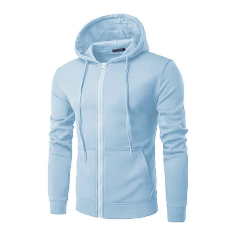 spring autumn Men Sweatshirts Long Sleeve Hoodie Zipper cardigan Male/woman Hoodies Sweatshirt Slim Fit Hoodie Male Clothing — image 3