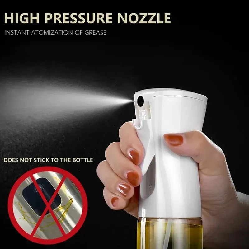 200/300/500mlOil Spray Plastic Household Kitchen Oil Spray Bottle Or Oil Brush Nebulizing Mist Filling Cooking Dual Use BBQ — image 9