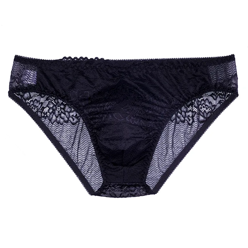 New Hot Men Sexy Briefs Sissy Pouch Panties Fashion Shorts Pants Lingerie Lace Men's Breathable Underwear Underwear Gays — image 17