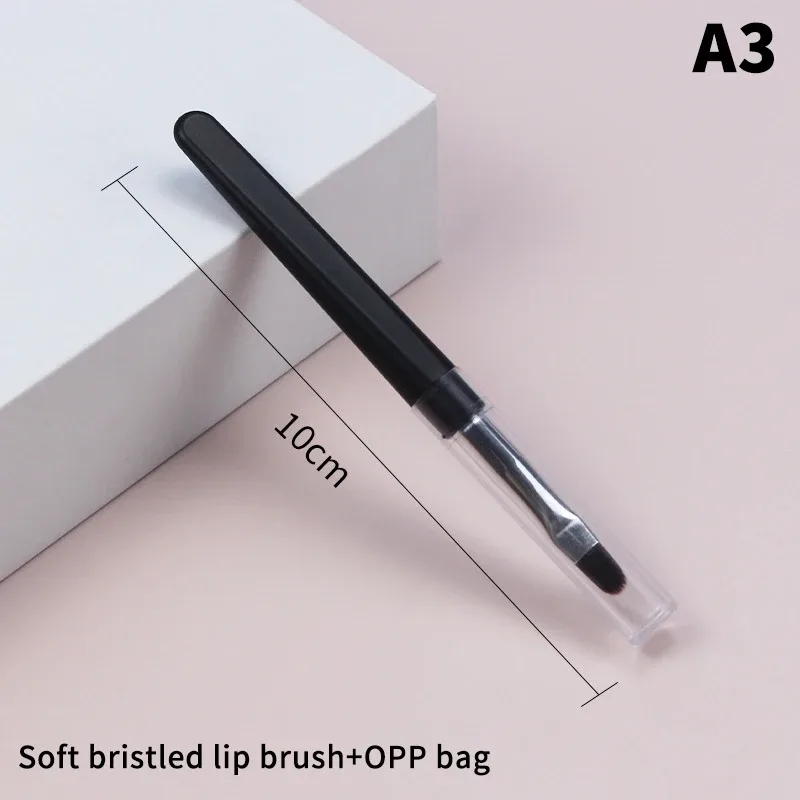 ★▲1PC Portable Eyeshadow Makeup Brushes Travel Size Makeup Brushes Eyebrow Silicone Glit Essential Cosmetic Tools With Lid — image 10