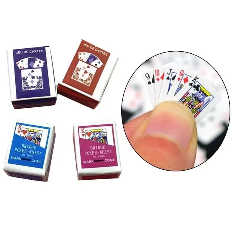 Mini Cartoon Playing Poker Fun Cards Student Stress Relieving Board Games Small Toys Casual Fingertip Playing Poker — image 6