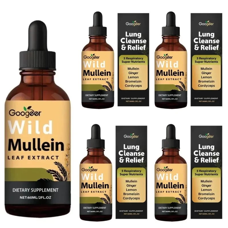 Mullein Leaf Extract Liquid Drops Comprehensive Herbal Wellness Support Natural Daily Dietary Supplement Daily Care 60ml — image 12