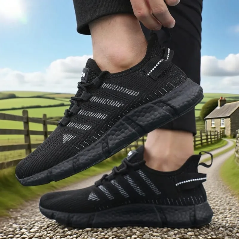 Soft Soled Running Shoes for Men Breathable Mesh Flexible Casual Sneakers Comfortable Sustainable Soles Tennis Training Shoes — image 4