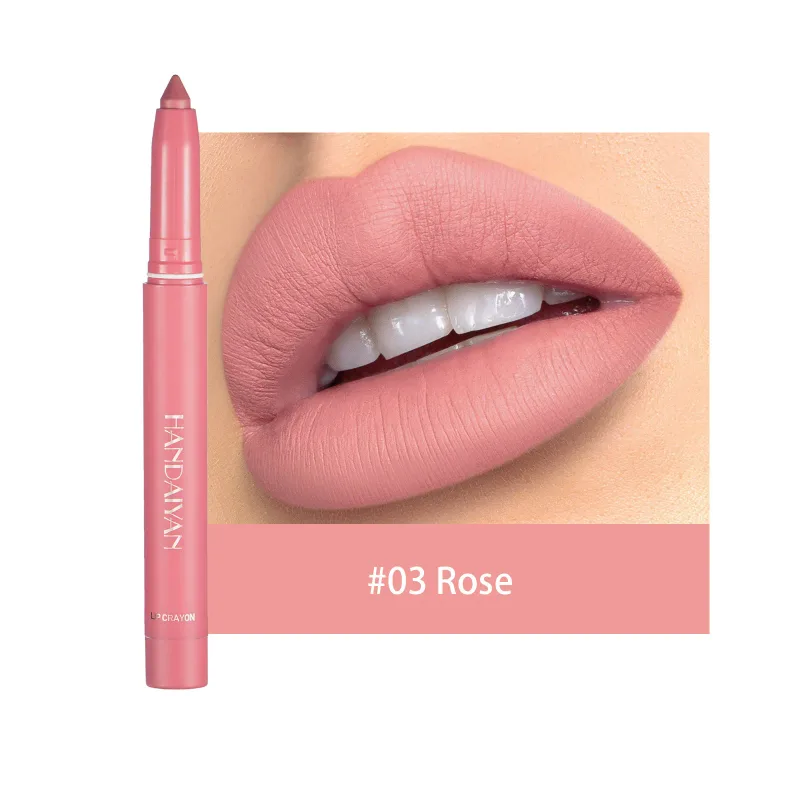 Waterproof Cherry Red Matte Lipstick Sexy Lipliner Pencil Plumping Stain Natural Nude Pink Lip Liner Outline Lips Contour Makeup — image 10