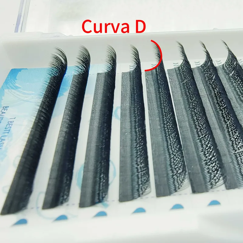 Tbestt 5D-W Tvarované prodloužení řas Předpřipravené objemové vějíře Clover W Style Lashes Falešné norkové řasy Měkké Snadné větrání řas — image 5