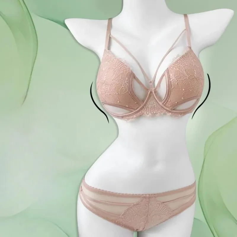 1. BANERDANNI סקסית Pure Desire חזיית סט מזער חזה גדול תמיכת Push Up Side אנטי צניחת הלבשה תחתונה נגד התרחבות חמה מכירה הטובה ביותר — image 5