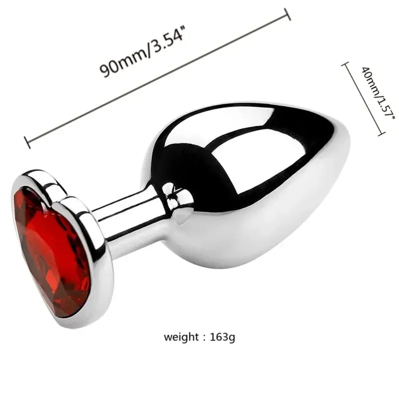 S/M/L Metal Anal Plug Butt Plug Sex Toy Butt Toy for Women Men Couples Gay Adult Game Masturbator Anal Diamond Sex Shop — image 11