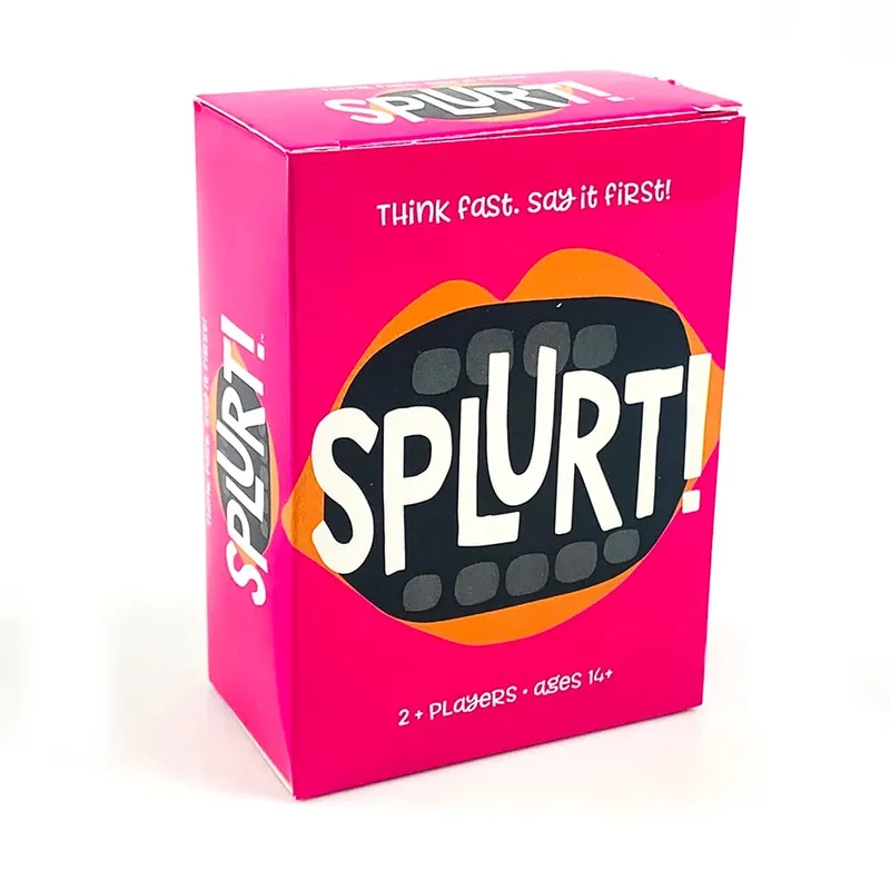 Splurt! Fast-Paced Card Game - Think Fast Say It First Party Strategy Board Game Group Activity for Family & Kids Toys Gifts