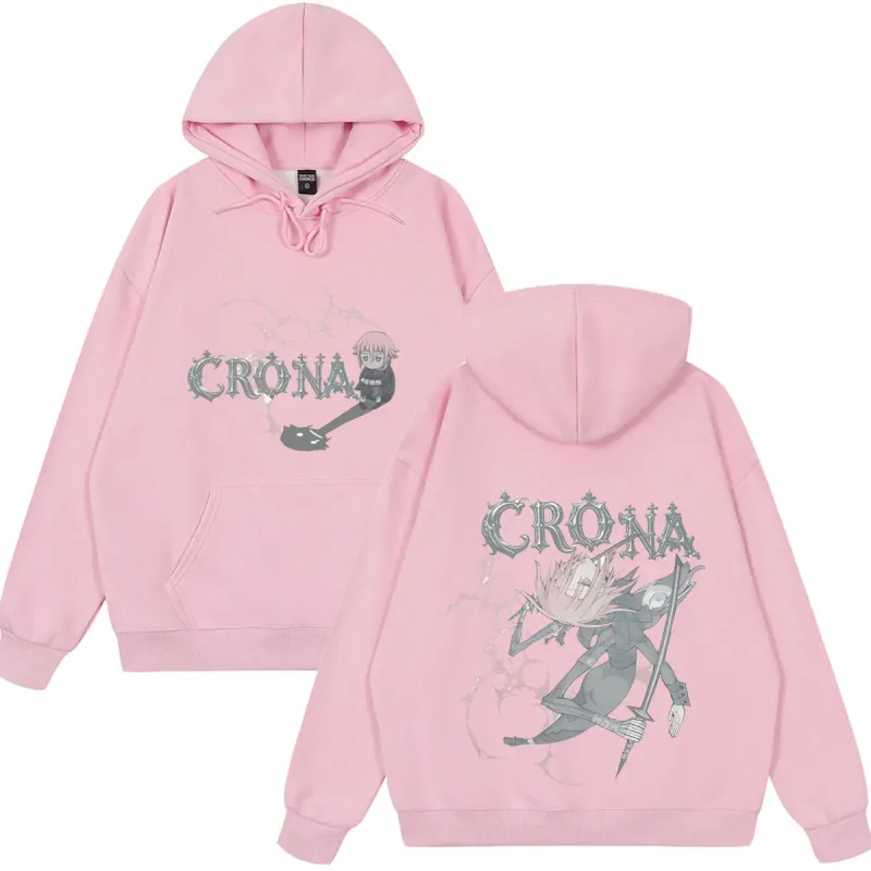 Japanese Anime Soul Eater Crona Funny Hoodies Men's Women Clothing Fashion Oversized Streetwear Casual Long Sleeve Fleece Wears — image 4