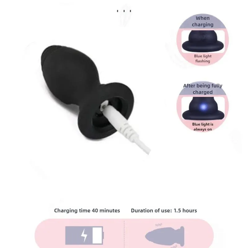 Fox Tail Anal Plug na may Remote Control Vibrating - Faux Fur at Silicone Role Play Pang-adultong Laruang Multi-Color BDSM Sex Toys para sa Mag-asawa — image 5