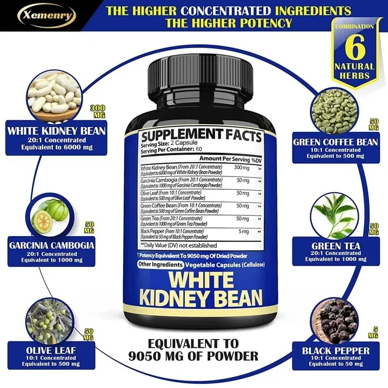 White Kidney Bean Extract - Antioxidant Anti-inflammatory Cardiovascular Health — image 3