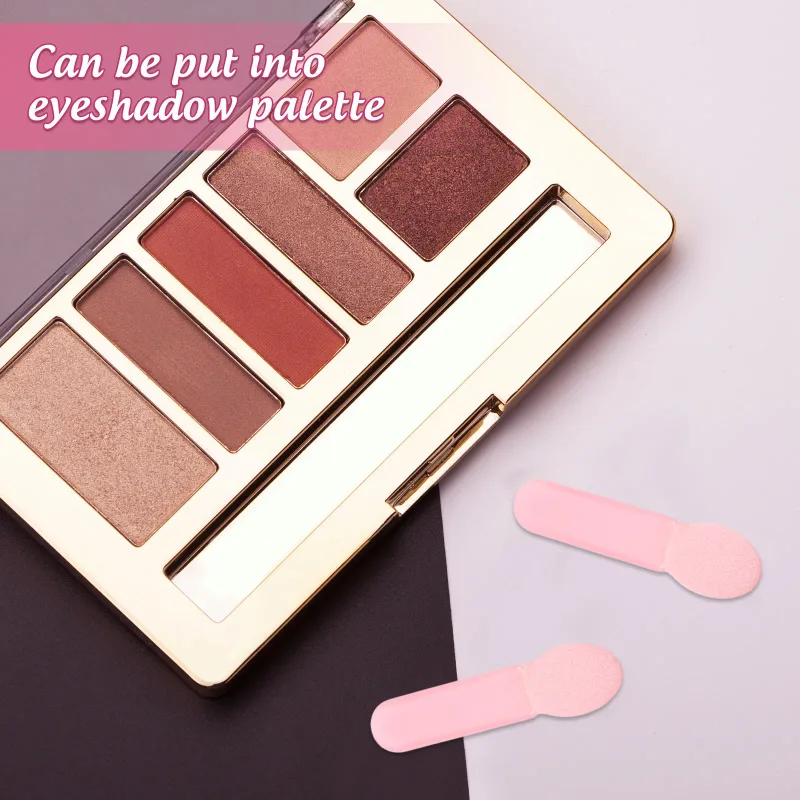 100Pcs Eyeshadow Applicator Sticks Soft Blending Sponge Brushes Makeup Tools for Eye Shadow Powder Makeup Brushes Women Teens
