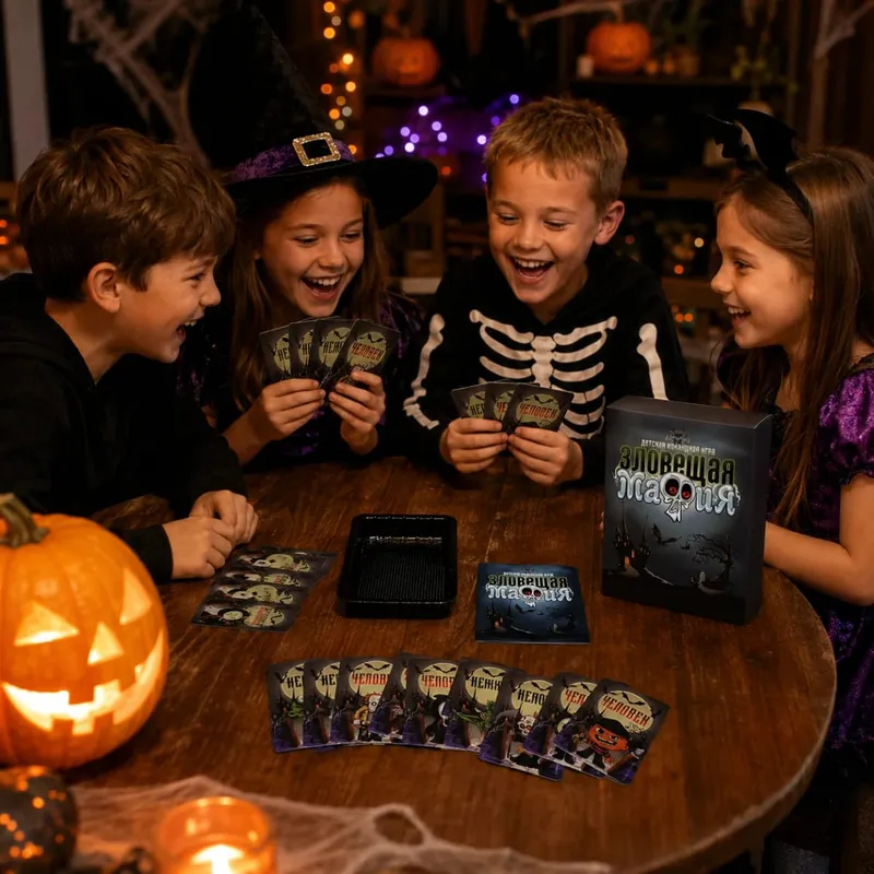 Sinister Mafia Kids Team Card Game Social Deduction Roleplay Family Party Russian Version — image 5