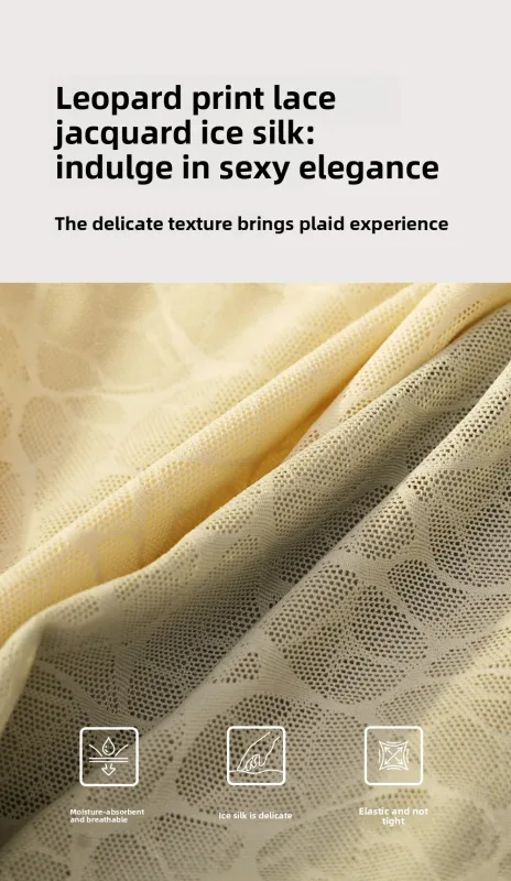 Sem costura jacquard homens triângulo roupa interior de seda gelo fina respirável calcinha de secagem rápida cuecas masculinas sexy u bulge bolsa — image 12