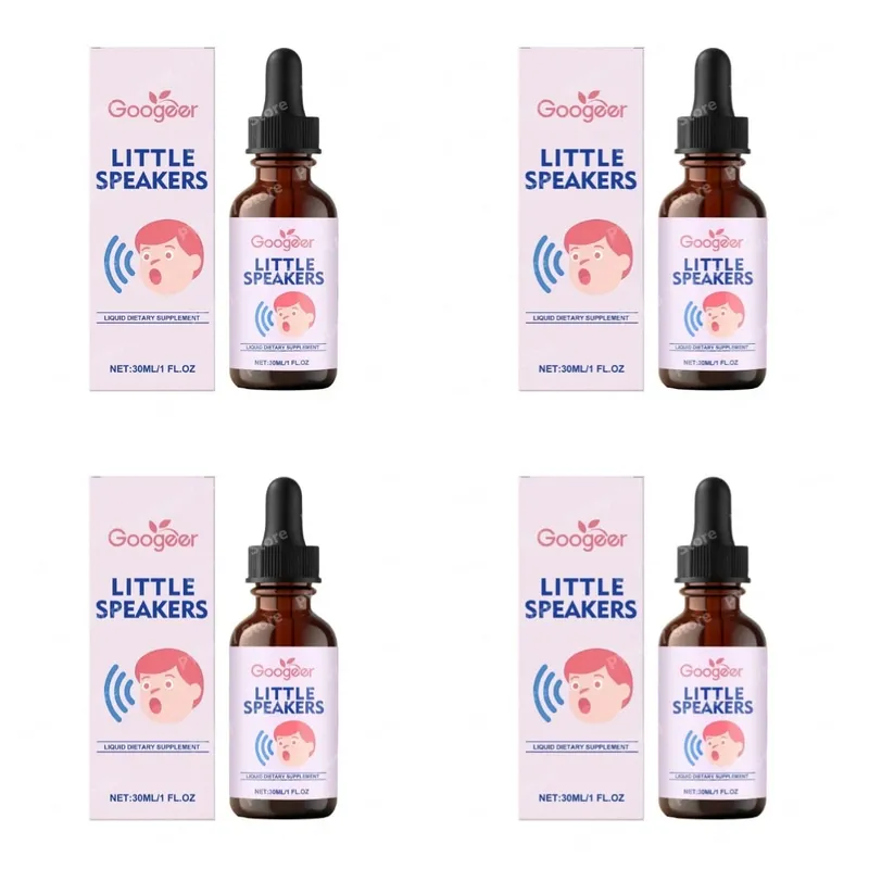 Googeer Little Speakers folyékony kiegészítő B12 vitamin D3 Zeolit ​​a verbális kifejezéshez, nyelv és fókusz támogatása gyerekeknek 30 ml