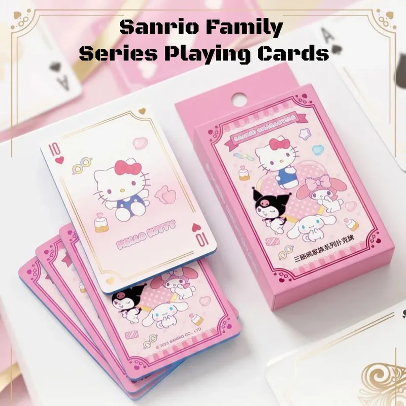 Sanrio Family Edition Genuine Playing Cards Board Game Card Collection Cute Entertainment Game Cards — image 1