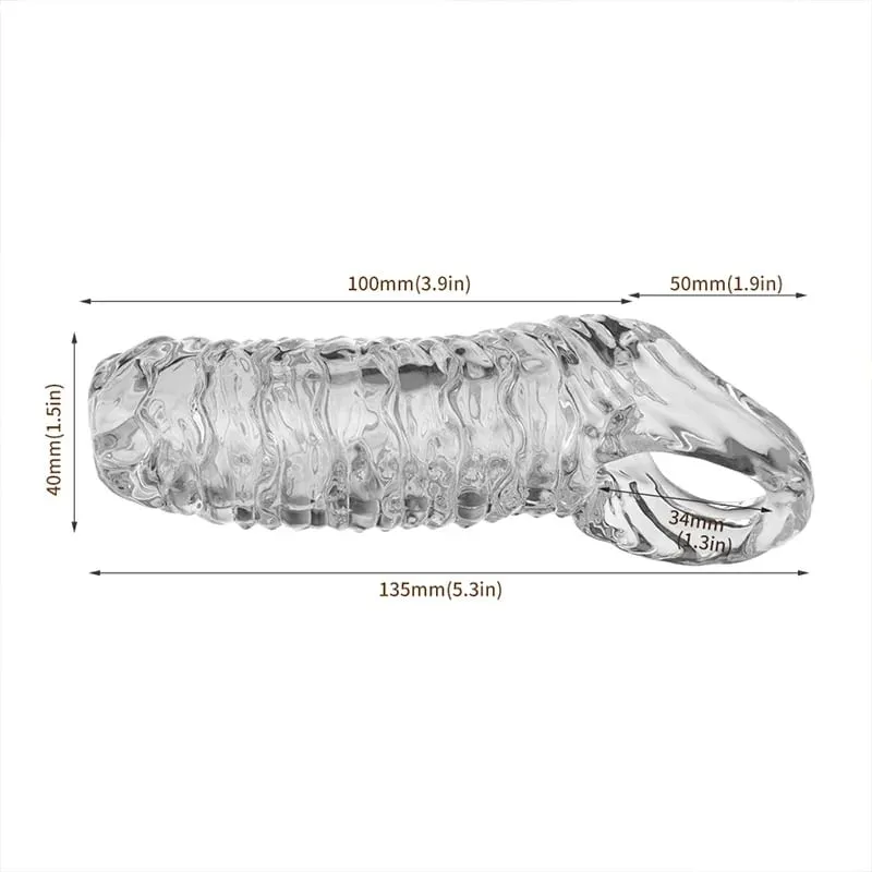 Silicone Penis Cock Rings Reusable Men Penis Sleeve Delay Ejaculation Penis Magnify Condoms Dick Sleeve Enlargement Sex Toys 18+ — image 7