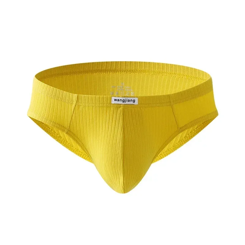 Men's Ribbed Cotton Separate Pouch Briefs Breathable Low Rise Soft Stretch Underwear Panties 1PC — image 18