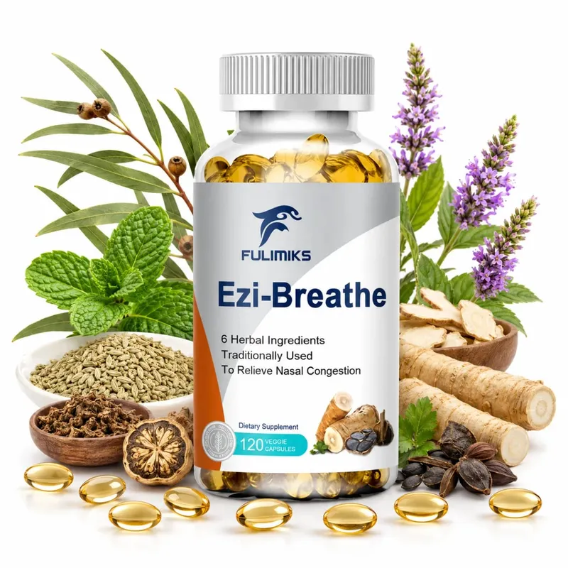 Respiratory & Nasal Health Capsules 6 Herbal Relieves Stuffy Nose Congestion Rhinitis & Supports Breathing Comfort — image 2