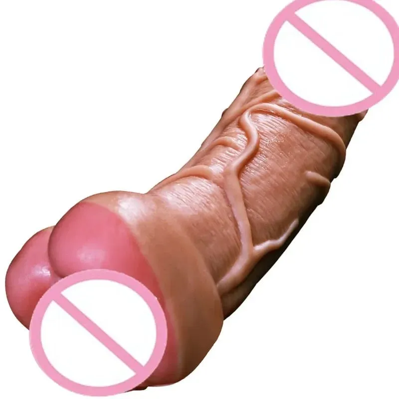 Realistic Penis Extender Sleeve Sex Condom for Men Masturbation Pussy Fake Ass Penis Enlarger Dildo for Couples Gay Sex Toys — image 5