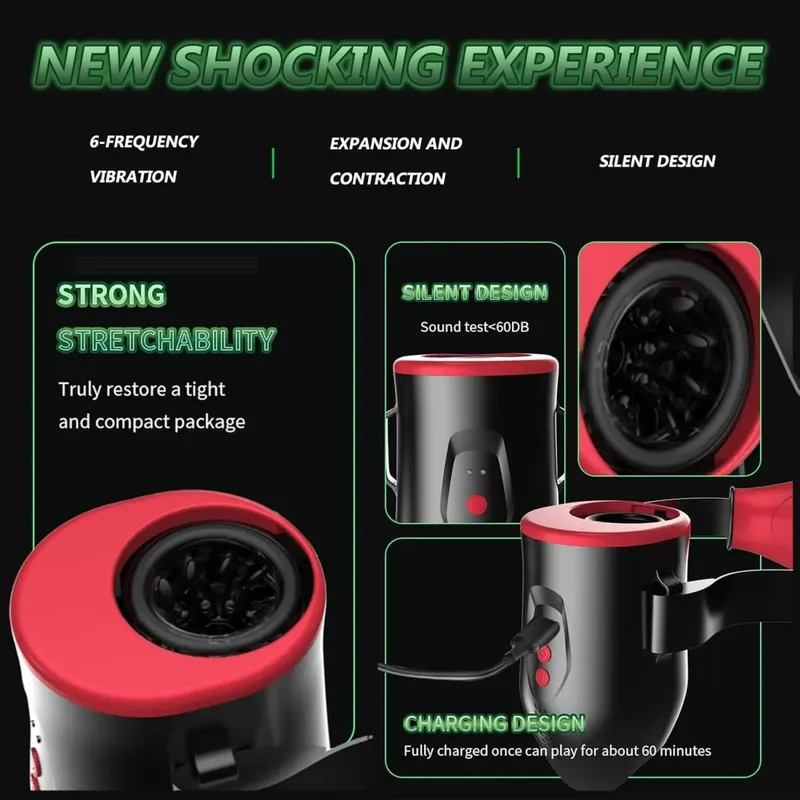 Sex Toys for Men Automatic Male Masturbators Cup with APP Control Wearable Telescopic Vibrating Penis Thrusting Massage — image 2