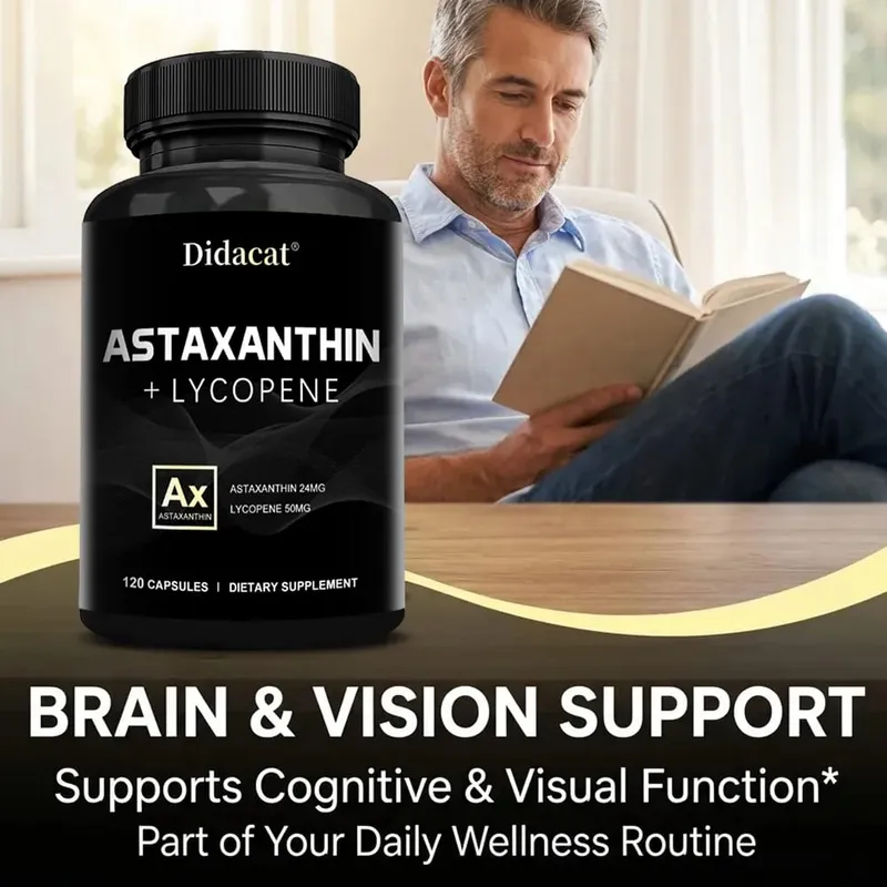 Suplemento de astaxantina para homens e mulheres | Da microalga Haematococcus Pluvialis para suporte à saúde dos olhos e da pele — image 5