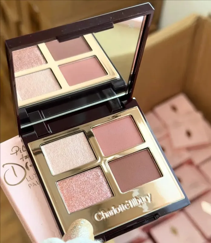 Charlotte Tilbury Brand Makeup 4 Farver Øjenskygge Disc 5,2g Pude Talk Nature Let at farve Foundation Øjenskygge Kosmetik — image 4