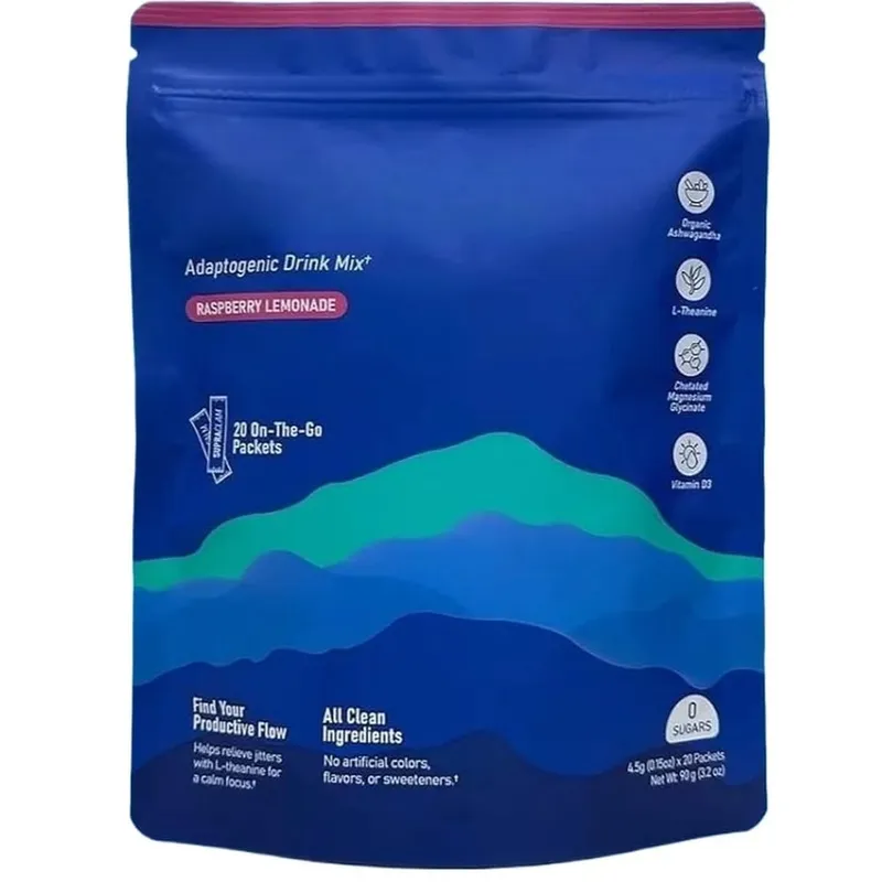 Calming Powder Drink Mix with L-Theanine Focus Memory Concentration & Cognitive Support Healthy Cortisol Balance 20 Packets
