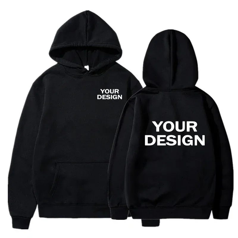 Custom Prints Herr Dam Luvtröjor Lösa fritidskläder Enfärgade Luvtröjor Långärmade Huvtröjor Personlighet Streetwear Sweatshirts