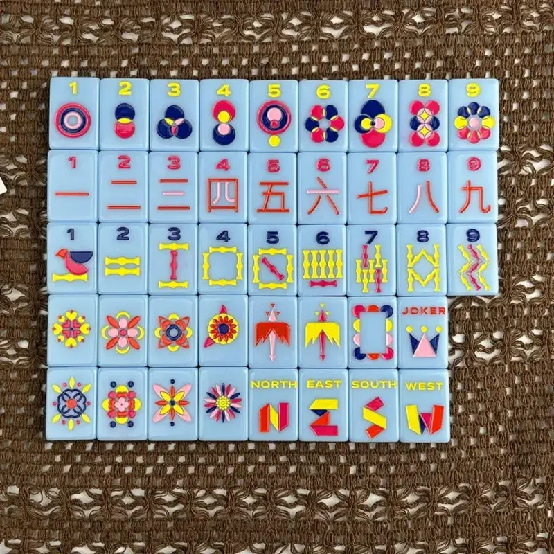 160Pcs 36mm American Mahjong Set Acrylic Mahjong Game Tiles Modern Minimalist Waterproof Durable Travel Board Game Gift — image 9