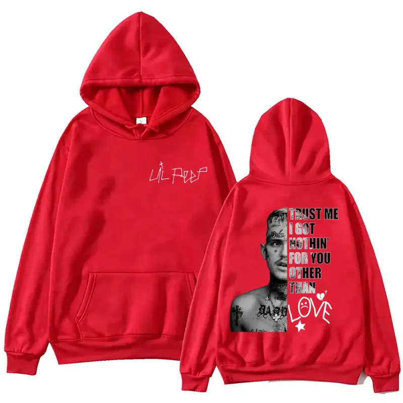 Rapper Lil Peep Merch Hoodies Homens Mulheres Roupas Hip Hop Vintage Pullovers Moda Casual Oversized Moletom Com Capuz Streetwear — image 12